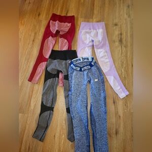 4 seamless workout leggings